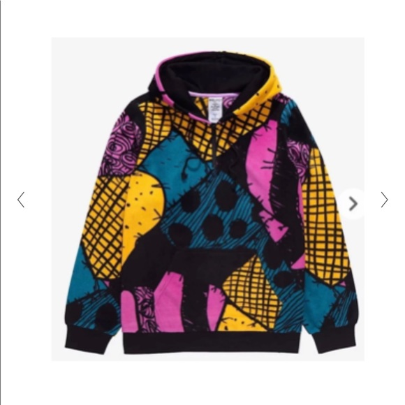 Sally Patchwork nightmare before Christmas Fleece Hoodie sweater - Picture 1 of 7